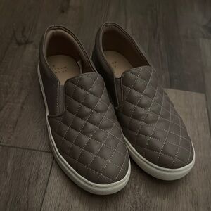 Women’s A New Day Quilted Slip-On Brown Shoes